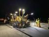 The project required night paving because of the heavy traffic, which included trucks bearing cargo from the Port of Seattle and passenger traffic arriving from ferries. 