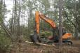 Shemper owns two DX140LC-5 crawler excavators and a DX225LC-5 excavator. Due to their different sizes, the machines are used for separate purposes for his land-clearing and excavating jobsites. 