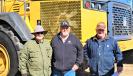 These three gentlemen traveled all the way from Wisconsin to update their equipment fleets. (L-R): Jack Peterson of James Peterson Sons Inc., Medford, Wis.; Rod Joiner of Joiner Construction Company Inc., Plano, Iowa; and Fred Hageny from Crandon, Wis.