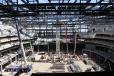 Many man hours and pieces of heavy equipment were needed for the home of the Golden State Warriors, the Chase Center. 