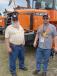 Discussing this Doosan DL 200 are Greg Peterson (L) from Waukegan, Wis., and Aron Hall from Wausau, Wis. 