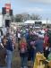 A large crowd gathers for the start of the Jeff Martin sale in Kissimmee, Fla. 