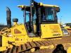 A Linder technical solutions expert (TSE) perfects his operational skills of a Komatsu D51PX dozer equipped with Topcon machine control system. 