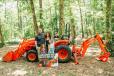 Kubota and Kenansville Equipment Company Customer Mike Trombly and family.
