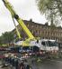 John Sutch Cranes’ new Grove GMK5200-1 all-terrain crane on its first job at Great Ormond Street Hospital in London. 