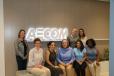 Maribel Chavez (fourth from L) with the AECOM team of women. 