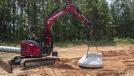Yanmar Compact Equipment introduces the stowable utility hook to provide a convenient, factory designed lifting point for Yanmar compact excavators, without the need to use an attachment. (Yanmar Compact Equipment photo)