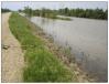 St. Francis River Mainline Levee during a recent flood event along the project location.
(USACE photo) 
