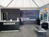 Inside the Rokbak pavilion at the Molson Group open day, where the dealer welcomed customers to discuss their needs.