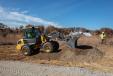 The Volvo L25 Electric compact wheel loader works on a new trail at a federal wildlife refuge.