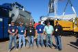 Vermeer Texas-Louisiana personnel were on hand to promote the company’s vacuum excavators, trenchers and horizontal directional drills to the oil industry.  L-R are Brad Krueger, Jeff Kuglen, Juan Rangel, Kody Griffin, Mike Young and Micky McCalib. 