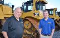 Thompson Machinery’s Tim Anderson (L) and Dawson Murphy came down from Nashville to see if they could score some bargains on Cat machines.