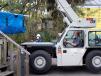 Jaime Vaccaro, animal care supervisor at ZooTampa, operates the zoo’s new Shuttlelift SCD09 carrydeck crane. Vaccaro and her colleagues received training and NCCCO certification in crane operation. 