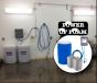 Dakota AG Innovations’ Power of Foam Wall Unit installed inside a wash bay.
(Dakota AG Innovations photo) 