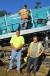 Richard Cheney (bottom L), Sammy P Inc. plant manager, and Graham Wylie (bottom R), Powerscreen New England sales rep; with Sammy Petrowsky, president of Sammy P Inc.
(CEG photo)