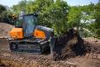 The new DD100 dozer is ideal for residential and light commercial construction; the dozer’s main task is fine grading.