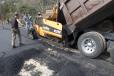 Approximately 60 loads of asphalt were brought up the mountain.(Photo Courtesy of Mt. Washington Auto Road and Lee T. Corrigan LLC)