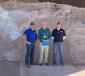 MDOT primarily uses salt and limestone aggregate in Garrett County, and Keyser’s Ridge has the largest salt barn, with a capacity for 13,000 tons of salt. (L-R): Tony Crawford, district engineer of District 6; Charlie Gischlar, deputy director of media relations, MDOT SHA; and Trip Martin, resident maintenance engineer of Garrett County.
(CEG photo) 