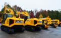 New and used JCB machine roll into the equipment yard on a weekly basis.
(CEG photo) 
