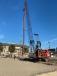 Part of the initial work consisted of drilling 611 piles to provide support for the work.(Impetus photo) 