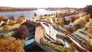 The Center Street Pedestrian Bridge is one facet of a massive, 10-year primary plan of riverfront redevelopment. (Rendering courtesy of Middletownct.gov) 