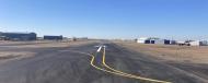 Teo Engineers worked with the city of St. Anthony to help rebuild its only paved runway and to build a new partially parallel taxiway for additional hangar development.
(Photo courtesy of Idaho Transportation Department) 