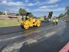 The Sakai SW654 asphalt roller has excellent sight lines, giving the operator full view over drum surface and drum edge.
(CEG photo)
