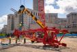 The construction crew worked hard to assemble the tower crane, which was carefully anchored into a concrete pad and balanced with counter weights.
(The Sherwin-Williams Company photo)