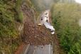 The landslide has blocked more than 100 ft. of roadway and was likely triggered by rain and strong winds.
(Photo courtesy of Oregon Department of Transportation)