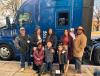 Ashley Leiva (second from L) and family.
(Photo courtesy of Kenworth.) 