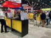 BOMAG Americas dedicated a section of its ConExpo-ConAGG 2023 booth to a t-shirt campaign to raise money for Construction Angels where the company raised more than $6,400 for the non-profit organization. 