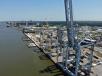 The infrastructure improvement will increase berth capacity at Garden City Terminal by 25 percent (1.5 million TEUs,) to 7.5 million TEUs per-year.
(Georgia Ports Authority photo) 