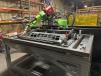 A robot welds pallet fork frames.(Berlon Industries photo)