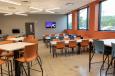 The renovation transformed the former employee break room into a more versatile and welcoming café area.
(Bobcat Company photo) 