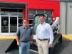 Whit Perryman (R), CEO of Compact Construction Equipment, is joined by Temple Branch Manager Chip Thomas at an event, which officially opened the new Bobcat of Temple branch.
(CEG photo) 