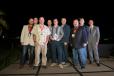 Ezra Presley (C) holds the Project of the Year award and is surrounded by other members of the Derr & Gruenewald team and representatives of SEAA. 