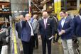 (L-R): Brian Bieller, president, BOMAG Americas; South Carolina Gov. Henry McMaster; and Kip Eideberg, senior vice president, Government and Industry Relations, Association of Equipment Manufacturers, tour BOMAG Americas in Ridgeway, S.C., on July 18, 2023. (BOMAG Americas photo) 