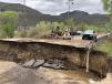 This portion of the road suffered damage on Colorado Highway 133.
(Colorado Department of Transportation photo) 