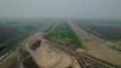 Stormwater diversion channel; the low-flow channel snakes through the bottom.
(Metro Flood Diversion Authority photo) 