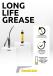 The advantages of long life grease visualized. 