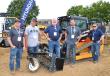 Well-known industry influencers/advocates were out test operating the all-new Hyundai HT100V compact track loaders, introduced earlier this year at ConExpo. (L-R) are Dave Buchakian (Dumpster Dave), Athens, N.Y.; Kyle Anastasio, Camarata Property Maintenance, Lexington, N.Y.; Dale McLemore, Hyundai; Andrew Camarata, Camarata Property Maintenance, Saugerties, N.Y.; and Jeff Pate, Hyundai.
(CEG photo) 