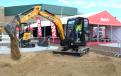 Because of its ease of portability, the most popular model of mini-excavator in the SANY stable, the SY35U, was demonstrated non-stop throughout the entire three days of the show.
(CEG photo) 