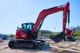 The SV100-7 and ViO80-7 are the largest in Yanmar’s mini excavator line and ideal for fleets and work in utility, construction, demolition and landscaping applications, to name a few. (Yanmar Compact Equipment photo) 