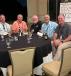 (L-R): IEDA members Ryan Cunningham, Laurel Machinery LLC; Mike Rooney, Performance Equipment Rental;, Griff Bell, GTM Sales Inc.; Chris Lohman, South Mountain Tractor; and Daniel Brannon, Warren Cat, enjoy the opening night reception at the organization’s mid-year event in Colorado.
(CEG photo) 