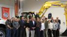 The Roland family with students and staff of the Diesel Technologies Lab at Lincoln Land Community College.
(Roland Machinery Co. photo) 