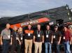 (L-R): Sam Swartz, Ditch Witch Mid-States; Joan Owens, G&W Construction Company Inc.; Jenny Magner, G&W Construction Inc.; Elliott Carter, Ditch Witch Mid-States; Darrell Alderman, G&W Construction Inc.; Chase Alderman, G&W Construction Inc.; Kevin Smith, Ditch Witch; and Matt Di Iorio, Ditch Witch Mid-States, with the new Ditch Witch AT120 all-terrain directional drill.
(CEG photo)