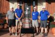 The Ida Grove tournament champion team members included (L-R) Dennis Kloke of Croell Inc.; Marc Grote of IFP Motion Solutions; David Barthel of Faris Machinery; and Josh Held of Fabick CAT.
(GOMACO photo)
 