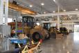 This 30,000-sq.-ft. shop for servicing both earthmoving and power generation equipment has a 10-in. heated concrete floor to keep technicians comfortable and to heat the building in the most efficient manner possible. It also helps dry out equipment.
(CEG photo) 