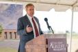 G. Cliff Lamb, director of AgriLife Research, speaks during the groundbreaking ceremony for the new Animal Reproductive Biotechnology Center at Texas A&M-RELLIS.
(Texas A&M photo) 