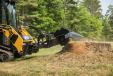 ASV’s branded attachments are perfectly suited for the manufacturer’s machines. A new stump grinder is seen here. 